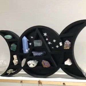 Black Triple Moon Pyramid self standing shelf